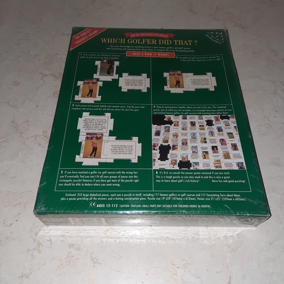 Which Golfer Did That Vintage Puzzle Game - Picture 2 of 8